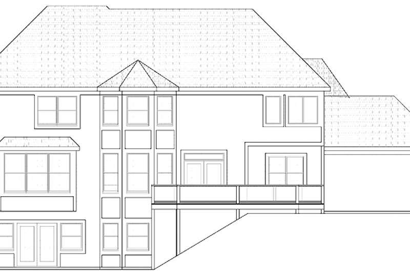 Home Plan - Craftsman Exterior - Rear Elevation Plan #328-378