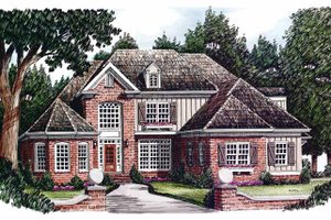 Country Exterior - Front Elevation Plan #927-601