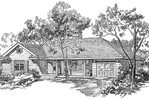 House Design - Exterior - Front Elevation for Country House Plan #47-698 - 3 bed, 2 bath