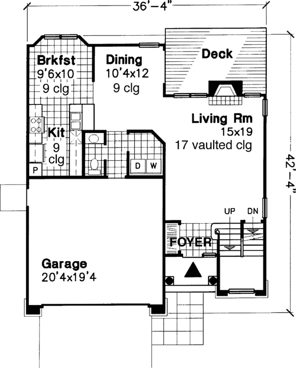 Home Plan - Contemporary Floor Plan - Main Floor Plan #320-512