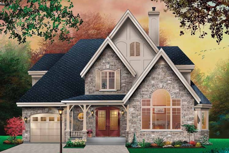 Dream House Plan - Country Exterior - Front Elevation Plan #23-2416