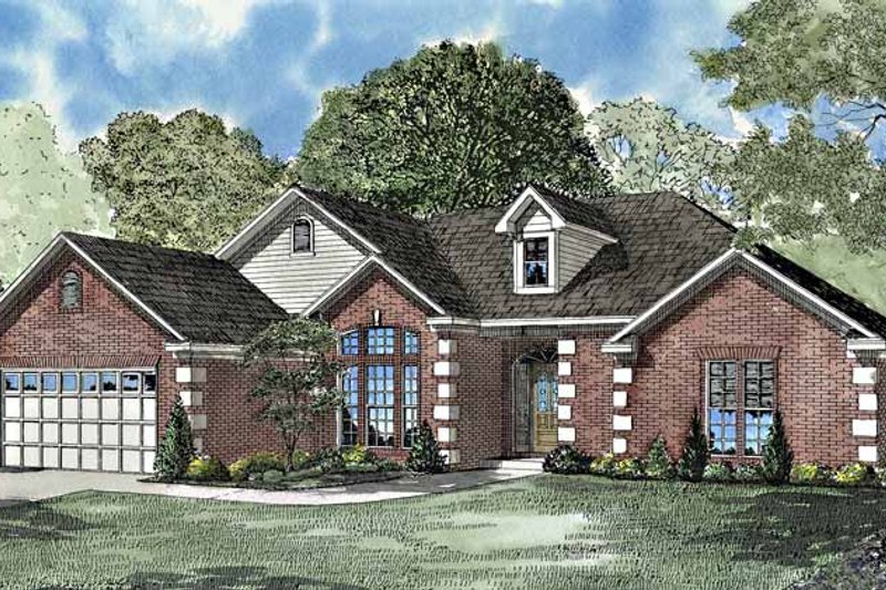 Dream House Plan - Ranch Exterior - Front Elevation Plan #17-3121