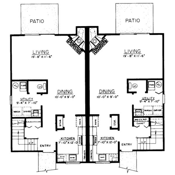 Southern Floor Plan - Main Floor Plan #303-161