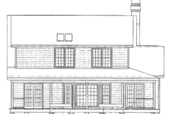 Exterior - Rear Elevation for Victorian House Plan #929-155 - 4 bed, 3 bath