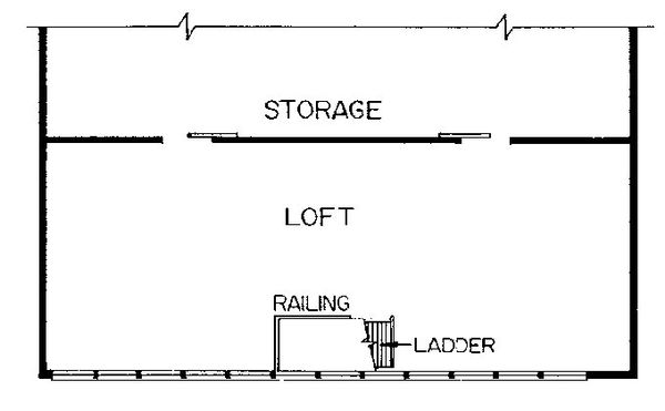 Home Plan - Cabin Floor Plan - Upper Floor Plan #47-651