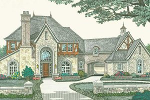 Dream House Plan - European Exterior - Front Elevation Plan #310-1187