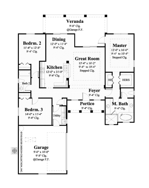 House Design - Classical Floor Plan - Main Floor Plan #930-439