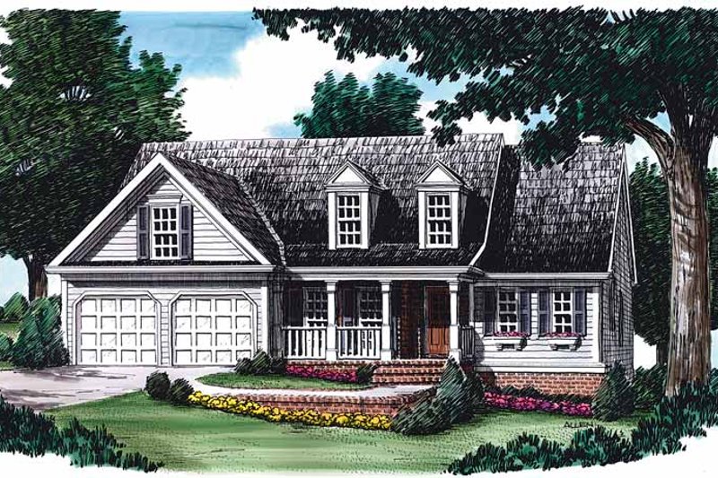 Dream House Plan - Country Exterior - Front Elevation Plan #927-78