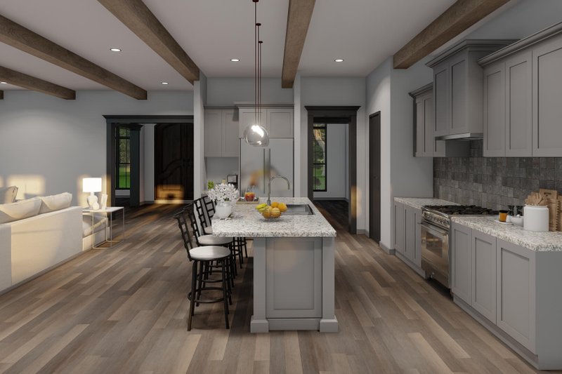 Architectural House Design - Interior - Kitchen 1 for European House Plan #923-437 - 3 bed, 3.5 bath