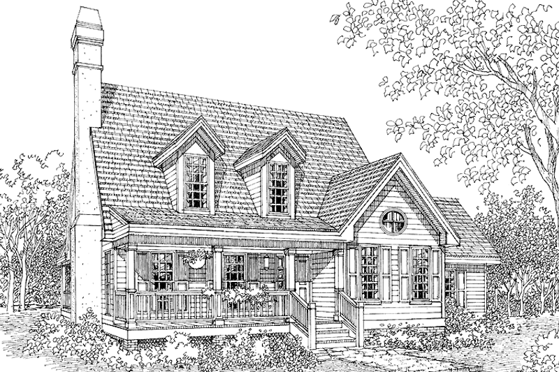Home Plan - Country Exterior - Front Elevation Plan #929-372