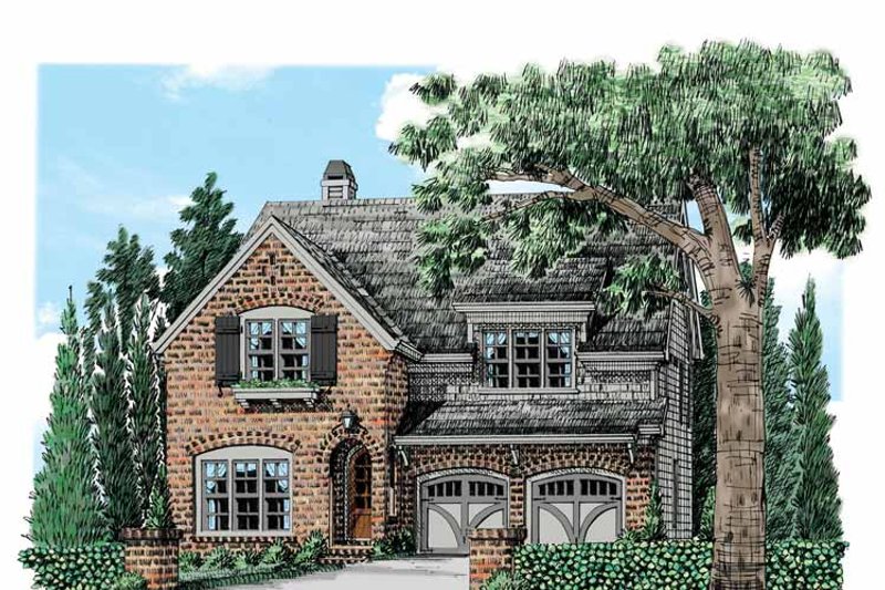 Home Plan - Exterior - Front Elevation 3 for European House Plan #927-532 - 4 bed, 3 bath