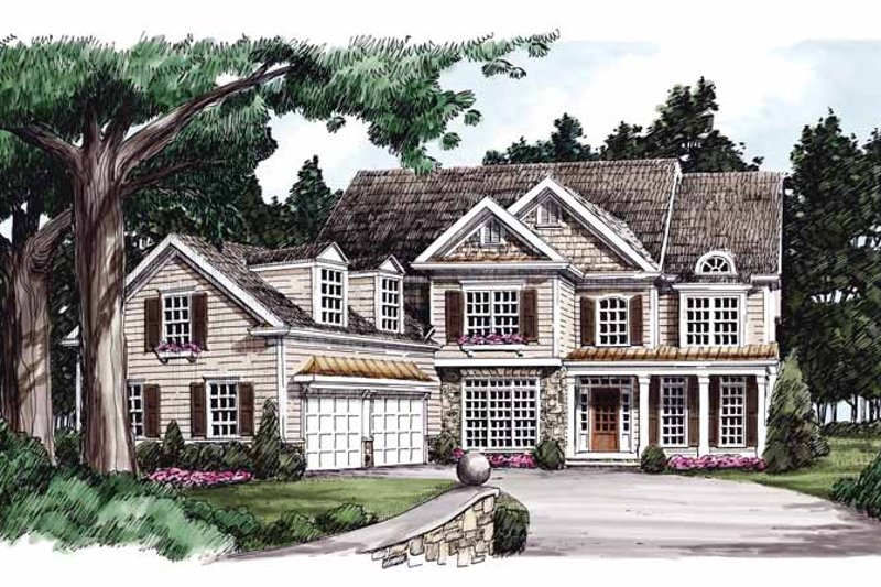 Dream House Plan - Colonial Exterior - Front Elevation Plan #927-776