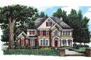 Colonial Style House Plan - 4 Beds 3.5 Baths 3047 Sq/Ft Plan #927-76 
