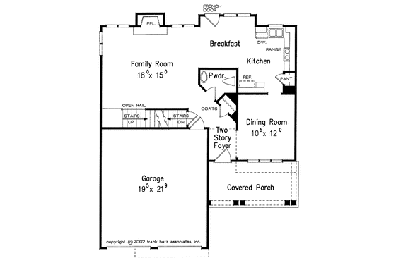 Floor Plan - Main Floor for Country House Plan #927-897 - 4 bed, 2.5 bath