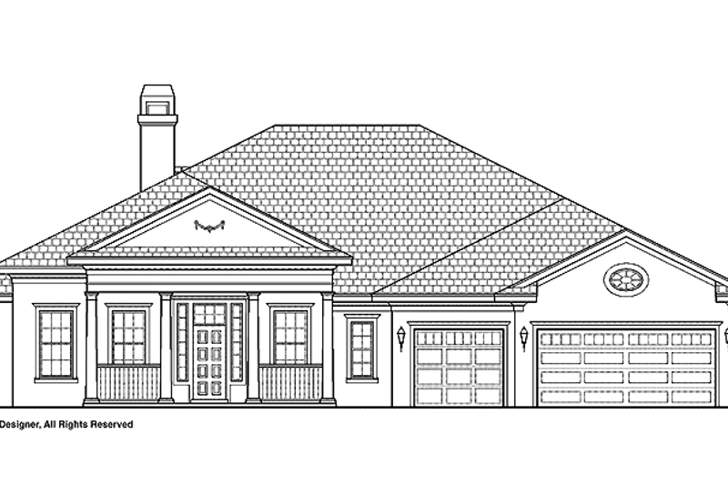 House Plan Design - Traditional Exterior - Front Elevation Plan #1019-15