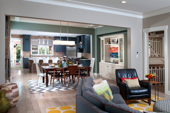 Interior - Family Room for Craftsman House Plan #928-317 - 4 bed, 2 bath