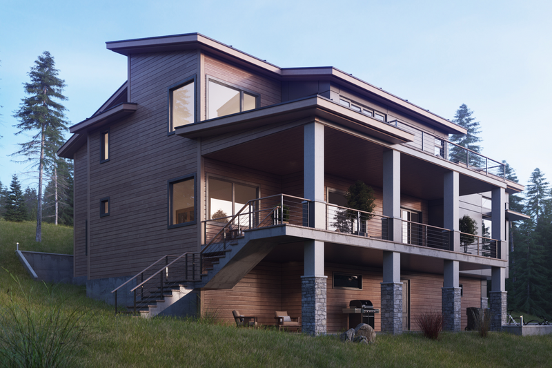 Dream House Plan - Exterior - Other Elevation for Contemporary House Plan #1066-37 - 4 bed, 5.5 bath