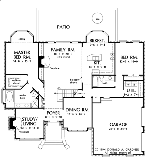Home Plan - Traditional Floor Plan - Main Floor Plan #929-456