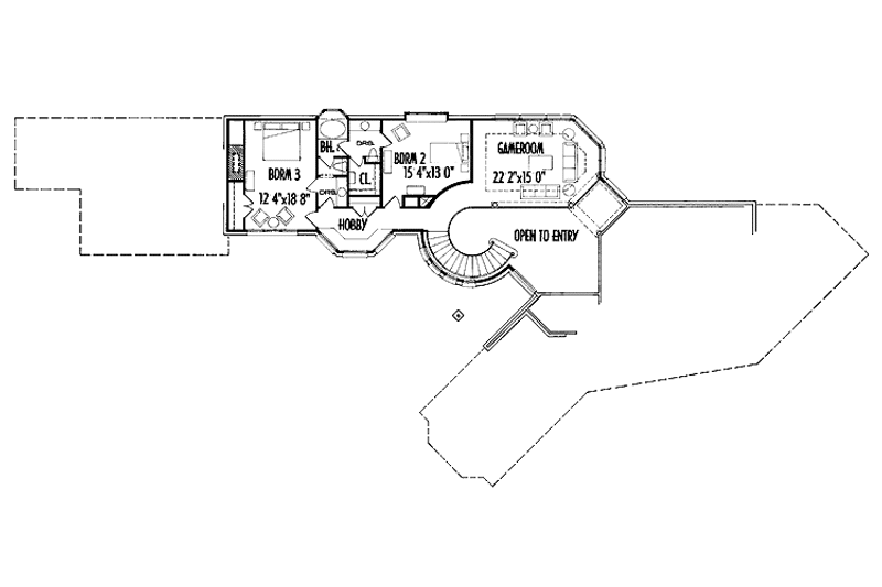 Home Plan - Floor Plan - Upper Floor for Traditional House Plan #1021-5 - 3 bed, 2.5 bath