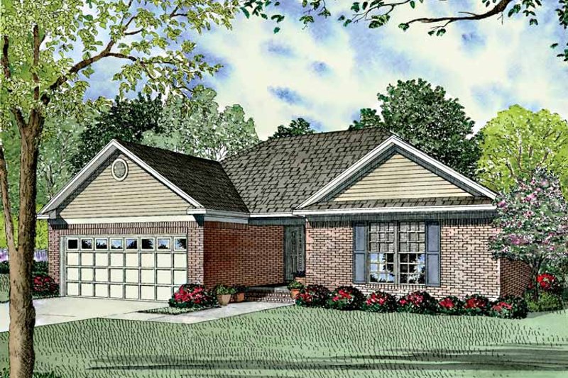 Architectural House Design - Ranch Exterior - Front Elevation Plan #17-3124