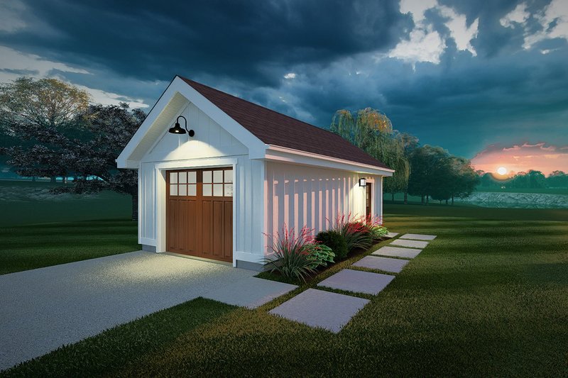 Dream House Plan - Exterior - Front Elevation 3 for Farmhouse House Plan #126-301, 0 bath