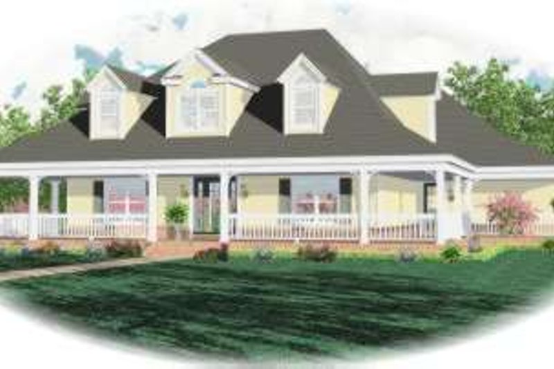 Country Style House Plan - 3 Beds 2.5 Baths 2755 Sq/Ft Plan #81-1493