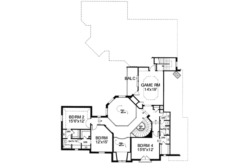 European Style House Plan - 5 Beds 4.5 Baths 4734 Sq/Ft Plan #141-134 ...