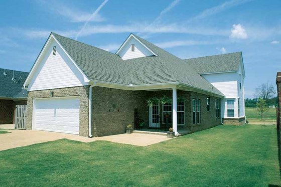 Exterior - Rear Elevation for Classical House Plan #17-2665 - 3 bed, 3 bath