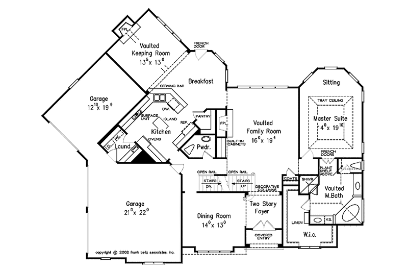 House Blueprint - Floor Plan - Main Floor for Country House Plan #927-855 - 4 bed, 3.5 bath