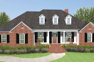 Country Exterior - Front Elevation Plan #406-9629