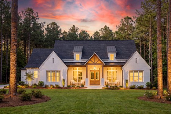 Exterior - Front Elevation 4 for Farmhouse House Plan #430-438 - 3 bed, 3.5 bath