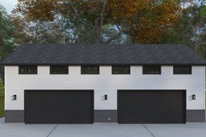 Dream House Plan - Farmhouse Exterior - Front Elevation Plan #1060-418