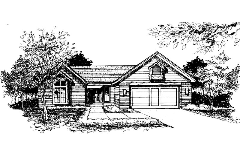House Design - Ranch Exterior - Front Elevation Plan #320-670