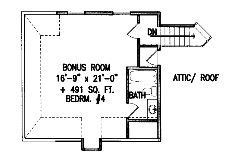 Home Plan - Floor Plan - Other Floor for Mediterranean House Plan #54-187 - 3 bed, 4 bath