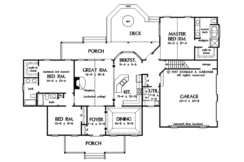 Home Plan - Floor Plan - Main Floor for Country House Plan #929-358 - 3 bed, 3 bath