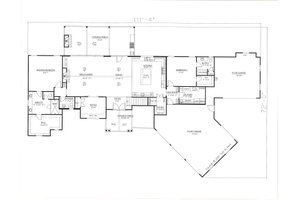 Floor Plan - Main Floor for Farmhouse House Plan #437-125 - 4 bed, 3.5 bath