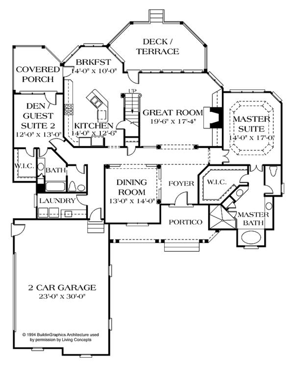 House Plan Design - Country Floor Plan - Main Floor Plan #453-480