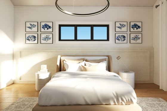 Interior - Master Bedroom for Barndominium House Plan #1064-311 - 2 bed, 2 bath