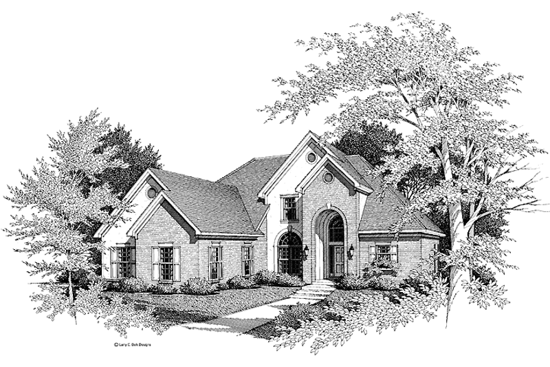 House Plan Design - Traditional Exterior - Front Elevation Plan #952-92
