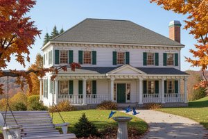 Colonial Exterior - Front Elevation Plan #101-206