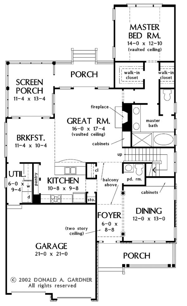 House Blueprint - Country Floor Plan - Main Floor Plan #929-661