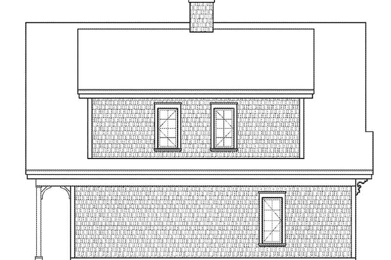 Home Plan - Exterior - Rear Elevation for Colonial House Plan #23-2487 - 3 bed, 2.5 bath