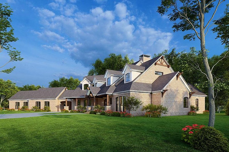 Architectural House Design - Exterior - Other Elevation 1 for Country House Plan #923-39 - 5 bed, 5.5 bath