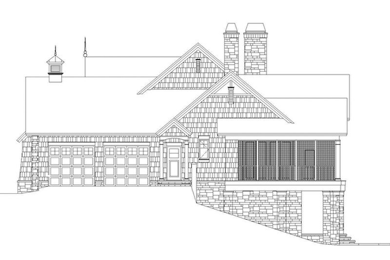Home Plan - Exterior - Other Elevation for European House Plan #929-878 - 4 bed, 4 bath