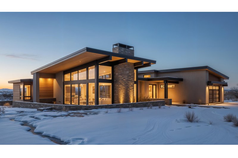 House Design - Modern Exterior - Front Elevation Plan #892-47