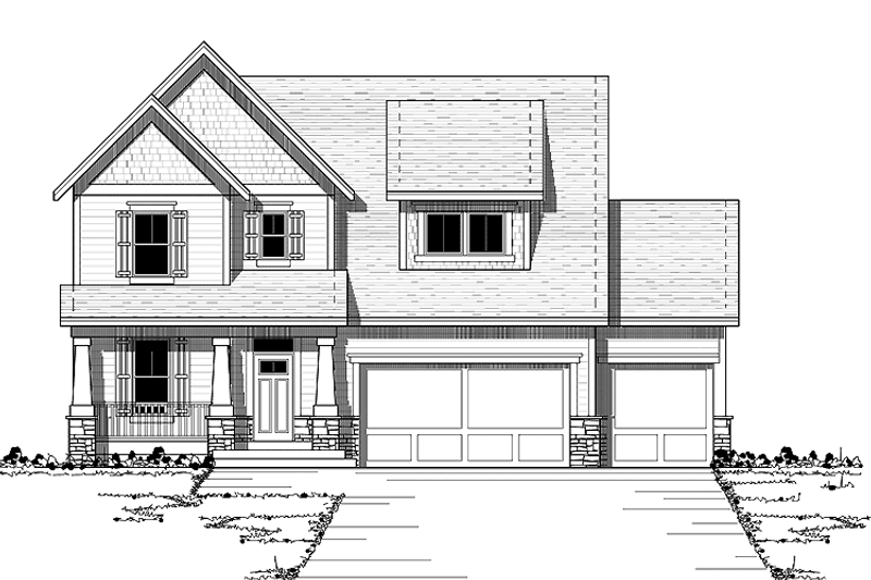 Dream House Plan - European Exterior - Front Elevation Plan #51-624