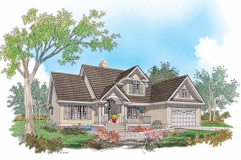Home Plan - Country Exterior - Front Elevation Plan #929-653