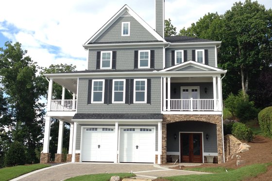 Exterior - Front Elevation 6 for Southern House Plan #437-57 - 3 bed, 3.5 bath