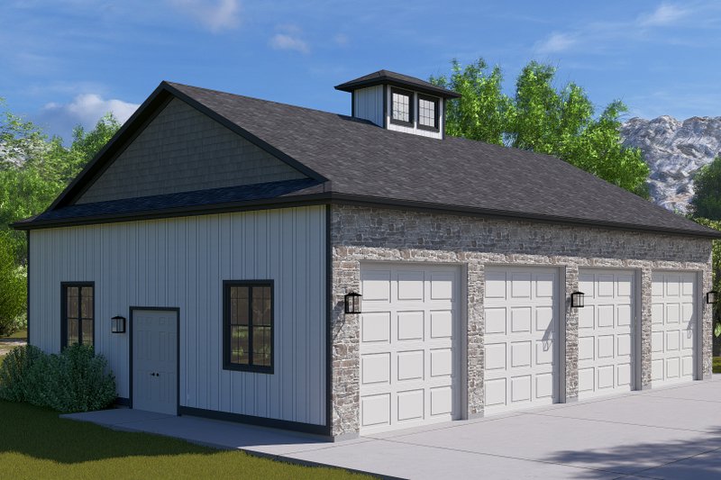 House Design - Exterior - Front Elevation 3 for Southern House Plan #1060-248, 1 bath