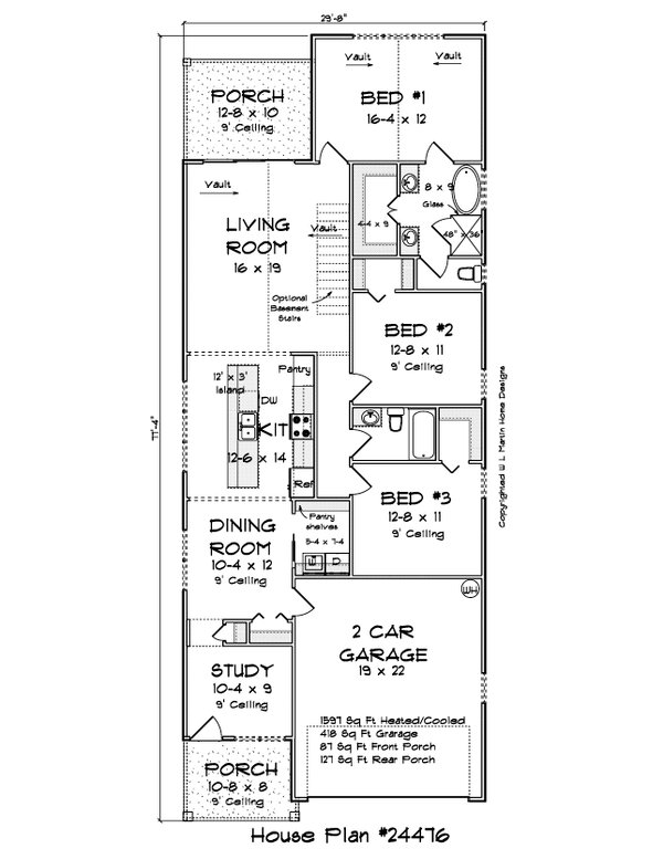 Dream House Plan - Cottage Floor Plan - Main Floor Plan #513-2269